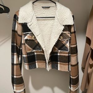 Plaid Cropped Jacket